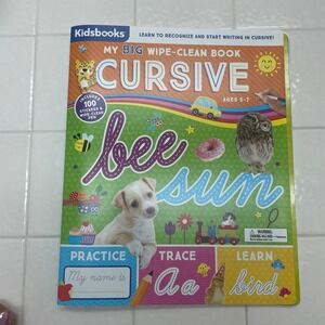 My Big wipe-clean book cursive